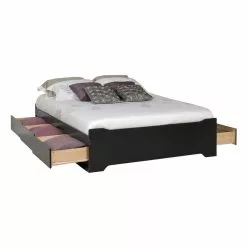 Prepac Coal Harbor Black Full Platform Bed With Storage -Prepac Shop 330595292 MainImage 001
