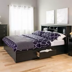 Prepac Mate's Black King Platform Bed With Storage -Prepac Shop 330595293 AlternateImage2