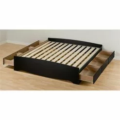 Prepac Mate's Black King Platform Bed With Storage -Prepac Shop 330595293 MainImage 001