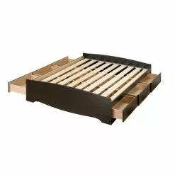 Prepac Mate's Black Queen Platform Bed With Storage -Prepac Shop 330595294 AlternateImage2