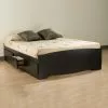 Prepac Mate's Black Queen Platform Bed With Storage -Prepac Shop 330595294 MainImage 001