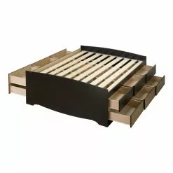 Prepac Tall Captains Platform Storage Bed