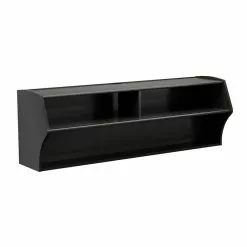 Prepac Altus Wall-Mounted TV Stand - Black - 48-in X 16-in X 16-in