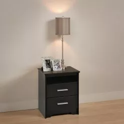 Prepac Coal Harbor Black Nightstand -Prepac Shop 330595302 AlternateImage2