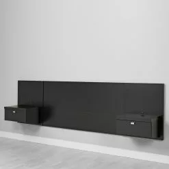 Prepac Queen Floating Headboard - 107.25-in X 31.5-in - Black -Prepac Shop 330595326 AlternateImage1