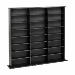 Prepac Furniture Triple Width Wall Multimedia Storage