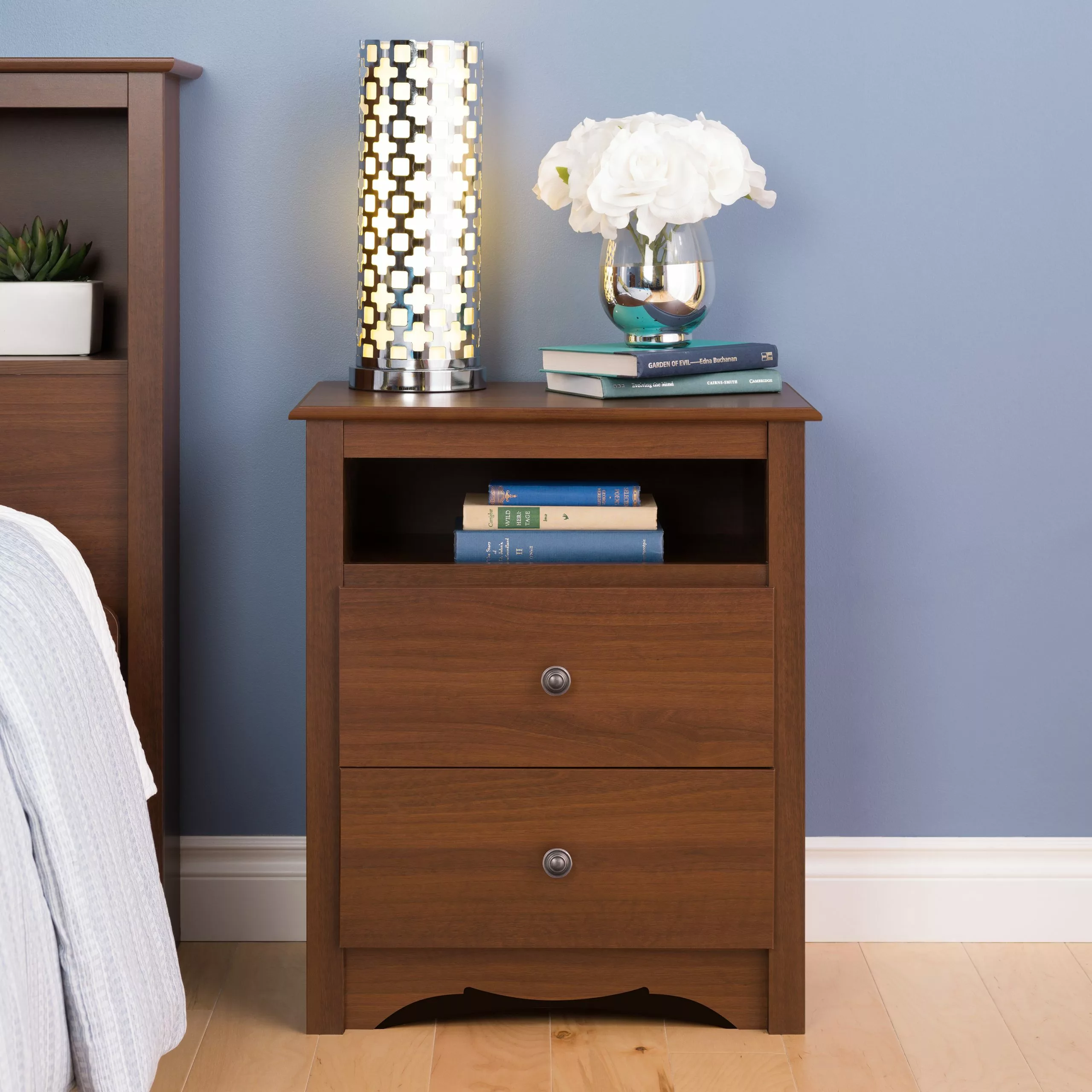 Prepac Monterey Cherry Nightstand 3 Prepac Monterey Cherry Nightstand