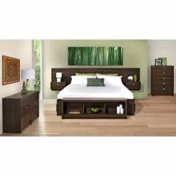 Prepac Floating King Headboard - 125.5-in X 31.5-in - Espresso -Prepac Shop 330595378 AlternateImage6