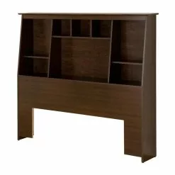 Prepac Espresso Full/Queen Slant-Back Bookcase Headboard