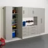 Prepac HangUps Set I Storage Cabinet - 6 Piece - Light Grey