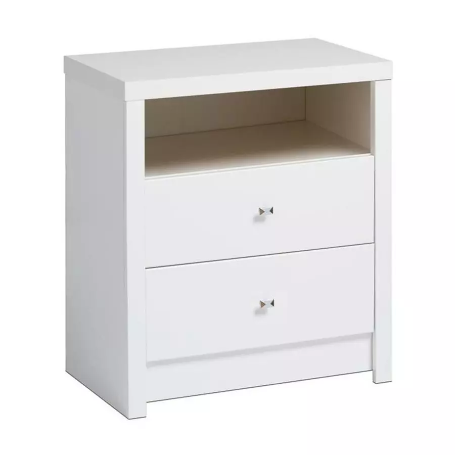 Prepac Calla White Nightstand 4 Prepac Calla White Nightstand - Image 2