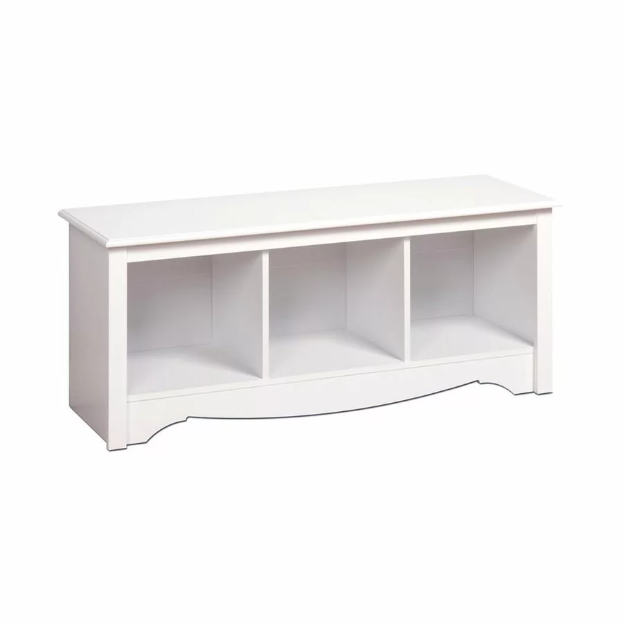 Prepac Monterey Casual White Storage Bench 3 Prepac Monterey Casual White Storage Bench