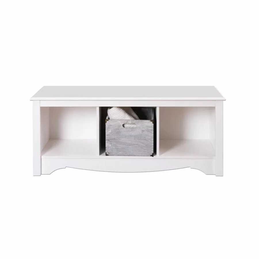 Prepac Monterey Casual White Storage Bench 4 Prepac Monterey Casual White Storage Bench - Image 2