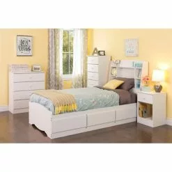 Prepac Furniture Astrid Twin Bookcase Headboard,WHFT-0401-1