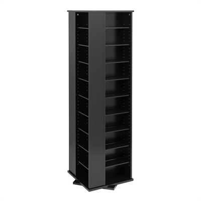 Prepac Furniture Large 4-Sided Spinning Multimedia Storage Tower 3 Prepac Furniture Large 4-Sided Spinning Multimedia Storage Tower