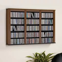 Prepac Furniture Triple Wall Mounted Multimedia Storage