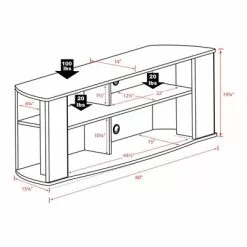 Prepac Essentials TV Stand - For TVs Up To 60-in - Black 11 Prepac Essentials TV Stand - For TVs Up To 60-in - Black -Prepac Shop 330620945 AlternateImage4