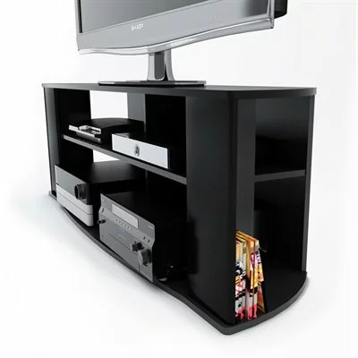 Prepac Essentials TV Stand - For TVs Up To 60-in - Black 3 Prepac Essentials TV Stand - For TVs Up To 60-in - Black