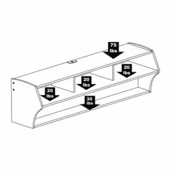 Prepac Furniture Altus Plus Wall-Mounted Audio/Video Console -Prepac Shop 330621498 AlternateImage7