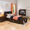 Prepac Twin Mate's Platform Storage Bed With 3 Drawers - Espresso -Prepac Shop 330673611 AlternateImage2