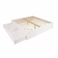 Prepac Select Platform Bed With 2 Drawers - White - King -Prepac Shop 330673614 AlternateImage1