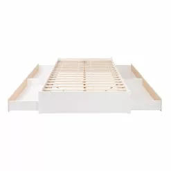 Prepac Select Platform Bed With 4 Drawers - White - Queen -Prepac Shop 330673618 AlternateImage2