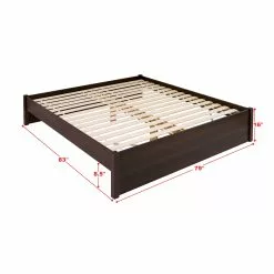 Prepac Select 4-Post Platform Bed - Espresso - King -Prepac Shop 330673621 AlternateImage5