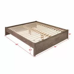 Prepac Select 4-Post Platform Bed - Drifted Gray - King -Prepac Shop 330673628 AlternateImage5