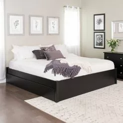 Prepac Select 4-Post Platform Bed With 2 Drawers - Black - King -Prepac Shop 330673630 AlternateImage4