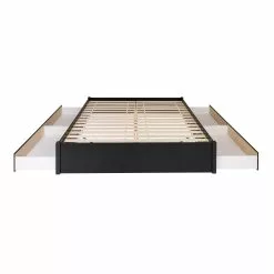 Prepac King Select 4-Post Platform Bed With 4 Drawers, Black -Prepac Shop 330673631 AlternateImage2