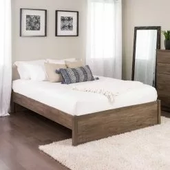 Prepac Select 4-Post Platform Bed - Drifted Gray - Queen -Prepac Shop 330673632 MainImage 001
