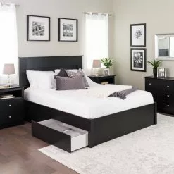 Prepac Select 4-Post Platform Bed 4 Drawers - Black - Queen -Prepac Shop 330673634 AlternateImage4