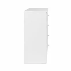 Prepac Astrid Dresser With Acrylic Knobs - 4-Drawer - White