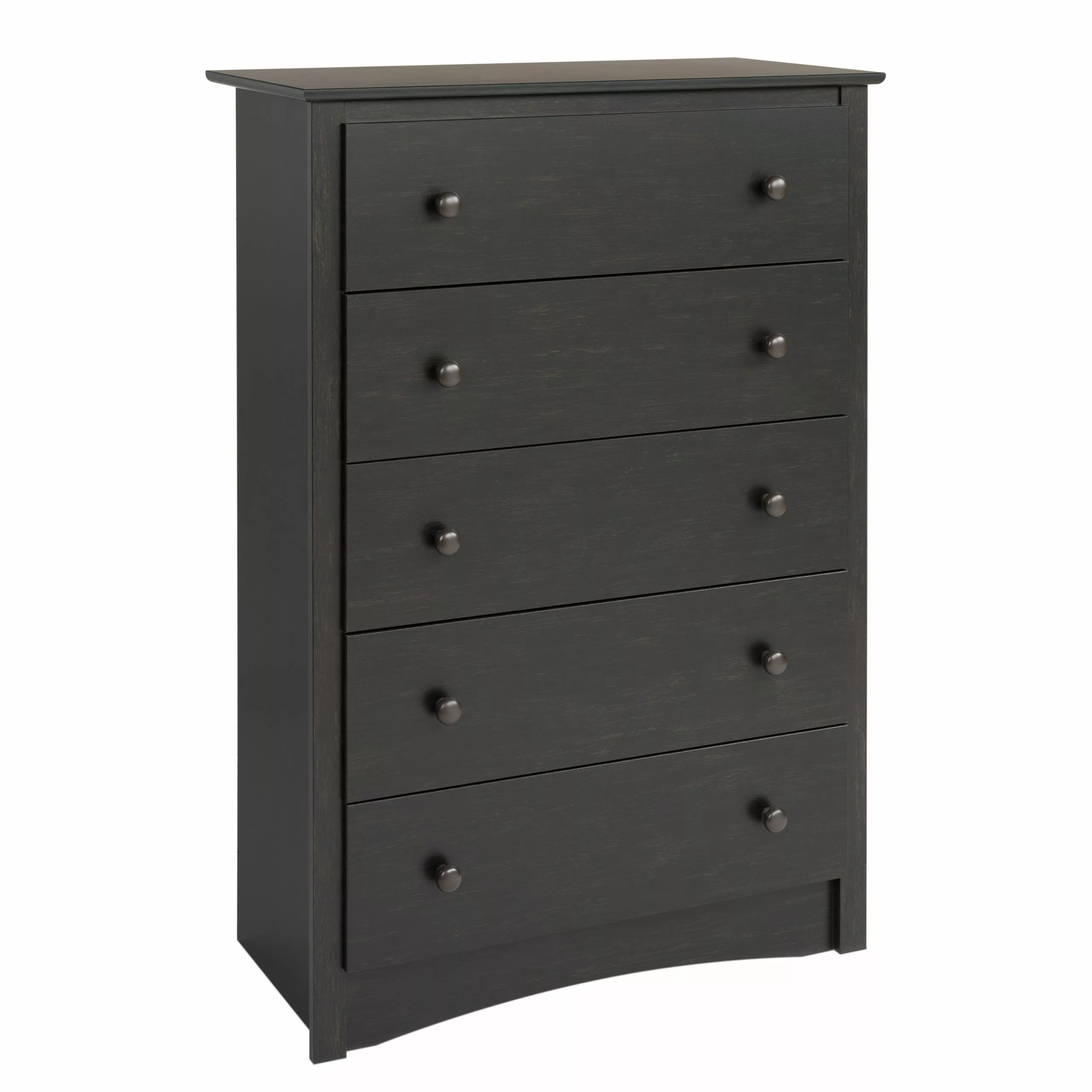 Prepac Sonoma Chest With 5-Drawer - Black - 45-inx 31.5-in 6 Prepac Sonoma Chest With 5-Drawer - Black - 45-inx 31.5-in - Image 4