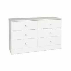 Prepac Astrid Dresser With Acrylic Knobs 6-Drawer - White - 28-in X 47-in 14 Prepac Astrid Dresser With Acrylic Knobs 6-Drawer - White - 28-in X 47-in -Prepac Shop 330673642 AlternateImage1