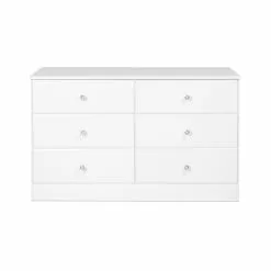 Prepac Astrid Dresser With Acrylic Knobs 6-Drawer - White - 28-in X 47-in 15 Prepac Astrid Dresser With Acrylic Knobs 6-Drawer - White - 28-in X 47-in -Prepac Shop 330673642 AlternateImage2