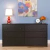 Prepac Sonoma Chest. Washed 6-Drawer - Black - 29-in X 59-in -Prepac Shop 330673645 AlternateImage1