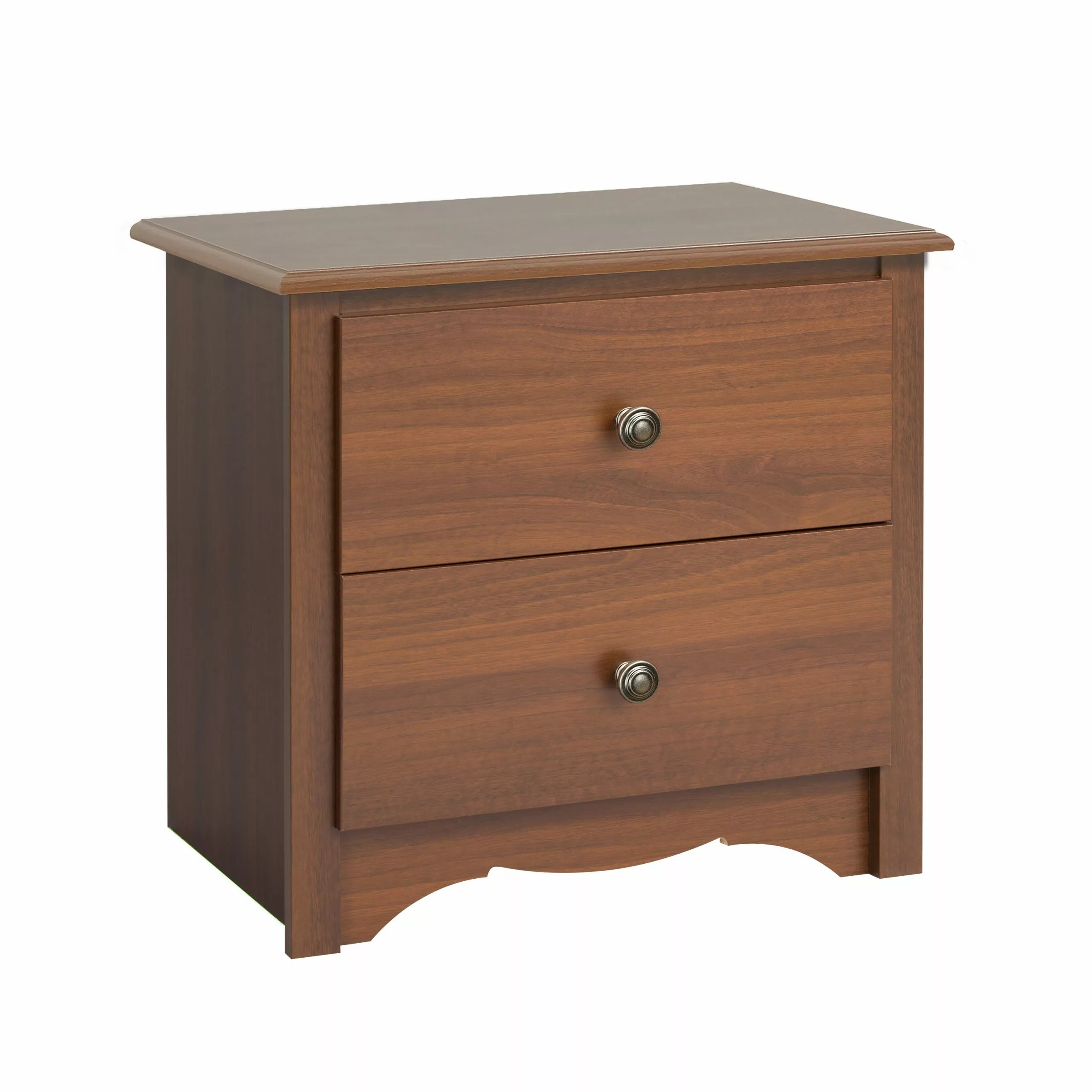 Prepac Monterey 2-Drawer Nightstand - Cherry 5 Prepac Monterey 2-Drawer Nightstand - Cherry - Image 3