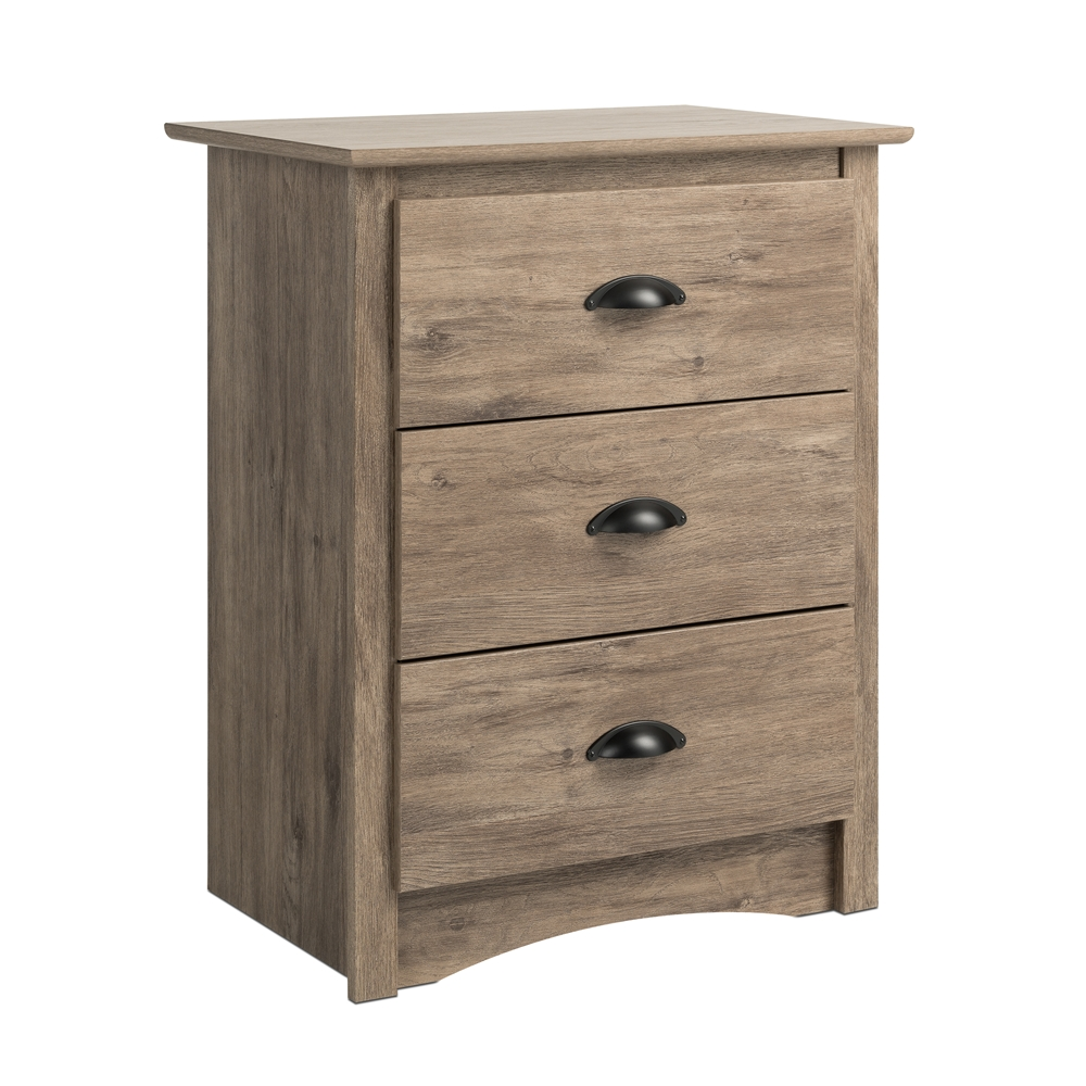 Prepac Salt Spring 3-drawer Tall Nightstand In Drifted Gray 6 Prepac Salt Spring 3-drawer Tall Nightstand In Drifted Gray - Image 4