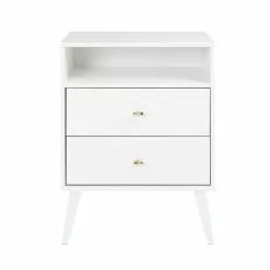 Prepac Milo 2-drawer Tall Nightstand With Open Shelf, White 13 Prepac Milo 2-drawer Tall Nightstand With Open Shelf, White -Prepac Shop 330746095 AlternateImage2