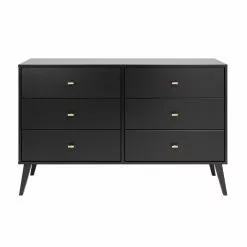 Prepac Milo 6-drawer Dresser In Black Finish - 52.25-in -Prepac Shop 330746103 AlternateImage2