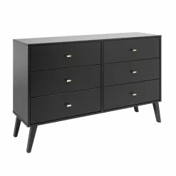 Prepac Milo 6-drawer Dresser In Black Finish - 52.25-in -Prepac Shop 330746103 MainImage 001