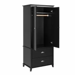 Prepac Yaletown Armoire In Black Finish - 21-in X 72-in X 31.5-in -Prepac Shop 330746105 AlternateImage1