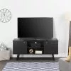 Prepac Milo TV Console In Black FInish - 56-in X 16-in X 25-in