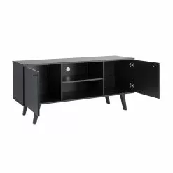 Prepac Milo TV Console In Black FInish - 56-in X 16-in X 25-in -Prepac Shop 330746108 AlternateImage4