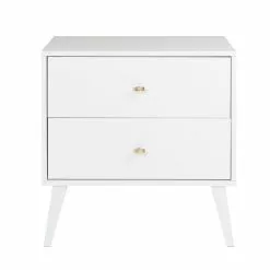 Prepac Milo 2-drawer Nightstand, White -Prepac Shop 330746114 AlternateImage2