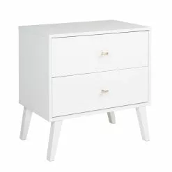 Prepac Milo 2-drawer Nightstand, White