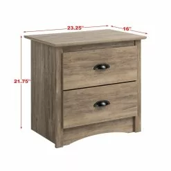 Prepac Salt Spring 2-drawer Night Stand In Drifted Gray -Prepac Shop 330746117 AlternateImage6