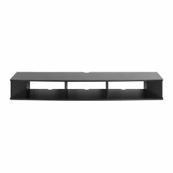 Prepac Wide Wall Mounted TV Stand In Black Finish - 70-in X 16-in X 48-in -Prepac Shop 330746129 AlternateImage2