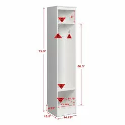 Prepac Narrow Entryway Organizer - White -Prepac Shop 330768946 AlternateImage6